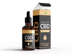 Huile 10% CBD Pêche abricot